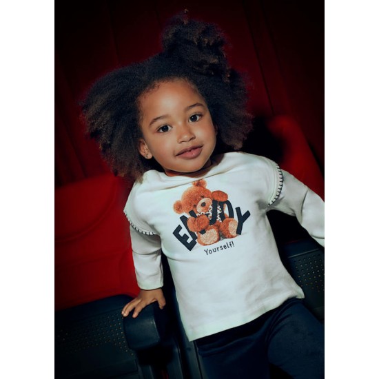 Μπλούζα μακρυμάνικη αρκουδάκι Μπλούζα μακρυμάνικη αρκουδάκι