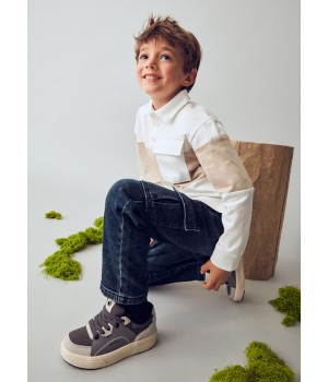 Παντελόνι μαλακό τζιν cargo