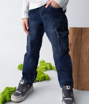 Παντελόνι μαλακό τζιν cargo Παντελόνι μαλακό τζιν cargo