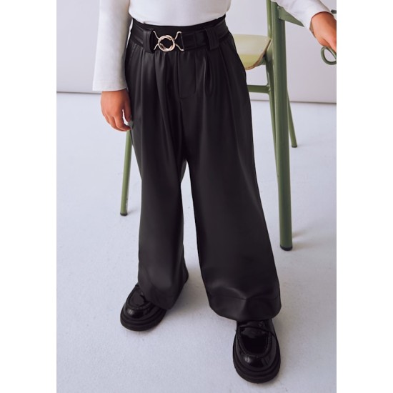 Παντελόνι μακρύ pu wide leg Παντελόνι μακρύ pu wide leg