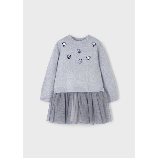 Φόρεμα πλεκτό συνδυασμένο Φόρεμα πλεκτό συνδυασμένο