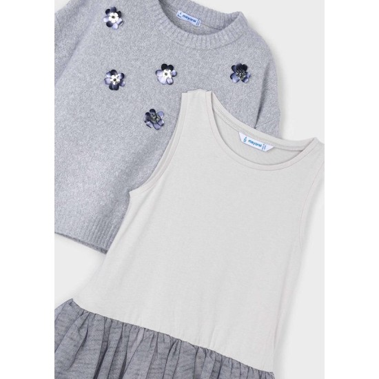 Φόρεμα πλεκτό συνδυασμένο Φόρεμα πλεκτό συνδυασμένο