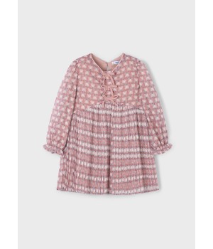 Φόρεμα πλισέ σταμπωτό