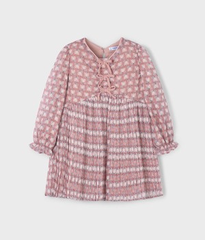 Φόρεμα πλισέ σταμπωτό Φόρεμα πλισέ σταμπωτό