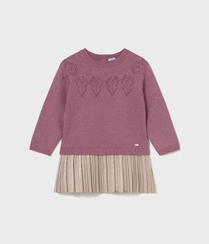 Φόρεμα συνδυασμένο πλεκτό Φόρεμα συνδυασμένο πλεκτό