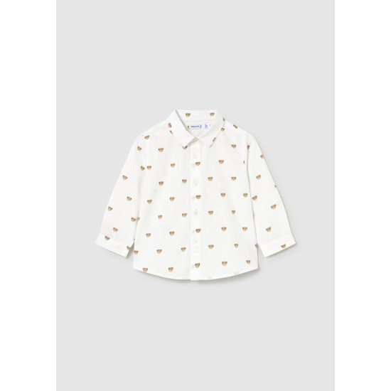 πουκάμισο μακρύ μανίκι με στάμπες πουκάμισο μακρύ μανίκι με στάμπες