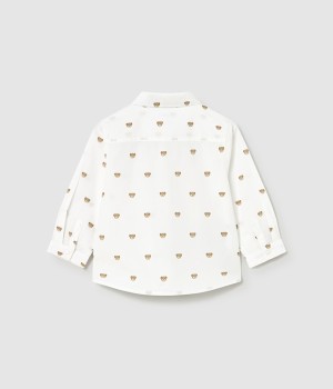 πουκάμισο μακρύ μανίκι με στάμπες πουκάμισο μακρύ μανίκι με στάμπες