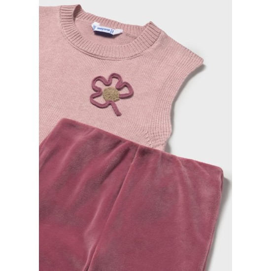 Σετ παντελόνι γιλέκο πλεκτό Σετ παντελόνι γιλέκο πλεκτό